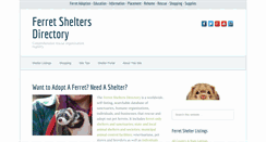 Desktop Screenshot of ferretshelters.org