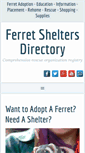 Mobile Screenshot of ferretshelters.org