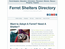 Tablet Screenshot of ferretshelters.org